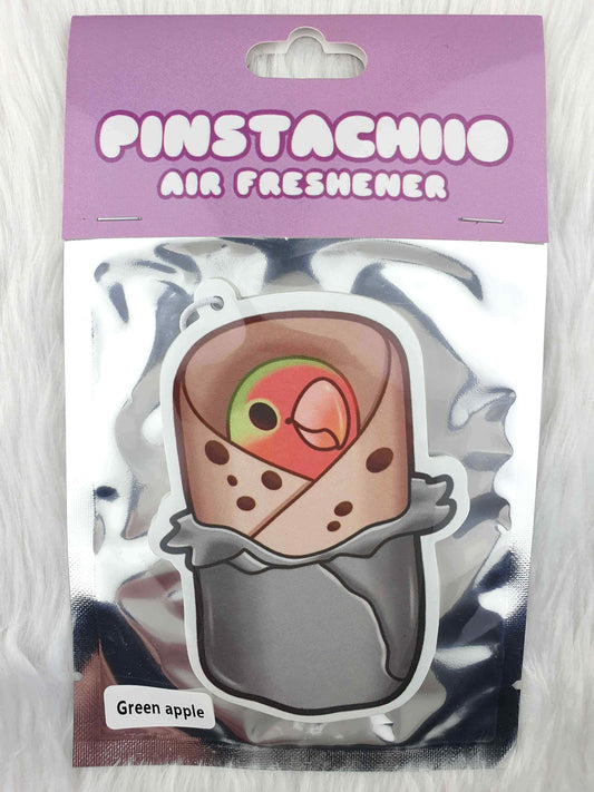 Bird Burrito  Air Freshener (Green Apple Scented)