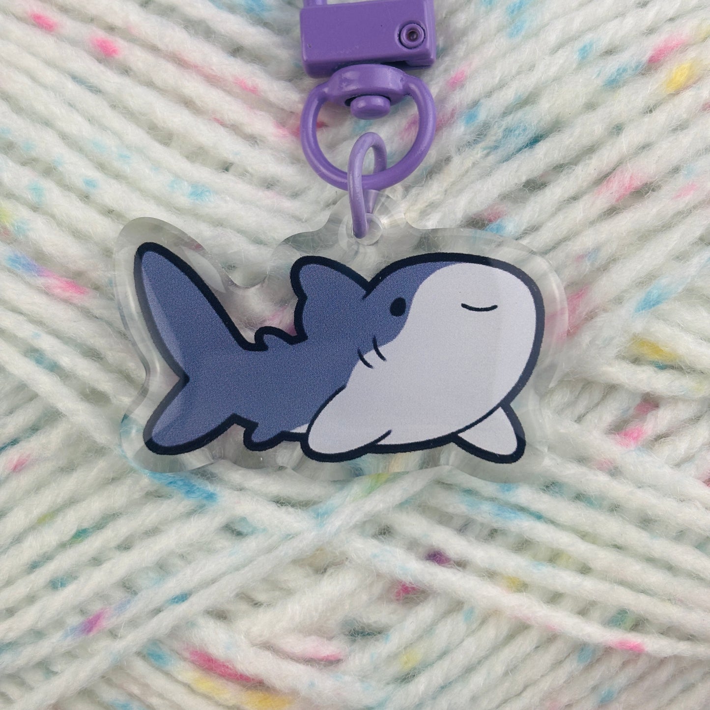 Happy Shark Keychain/Charm