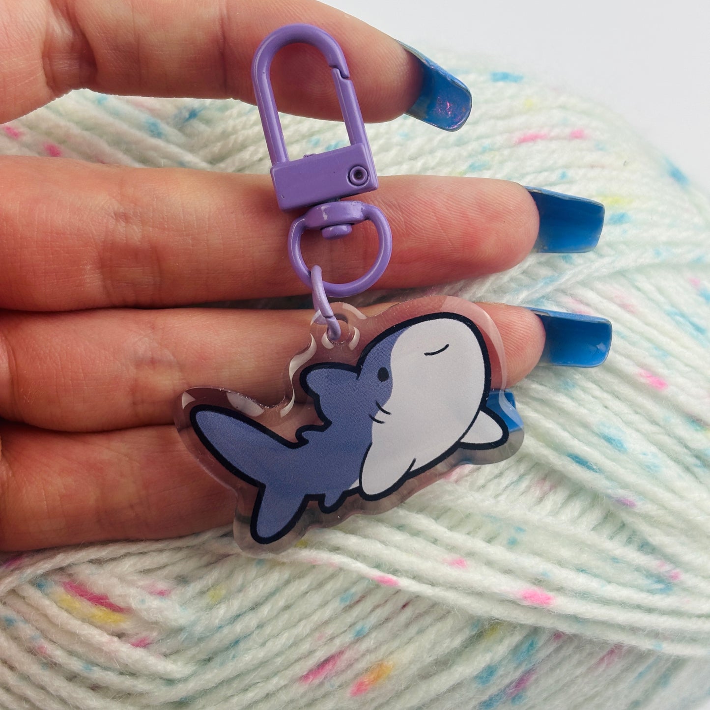 Happy Shark Keychain/Charm