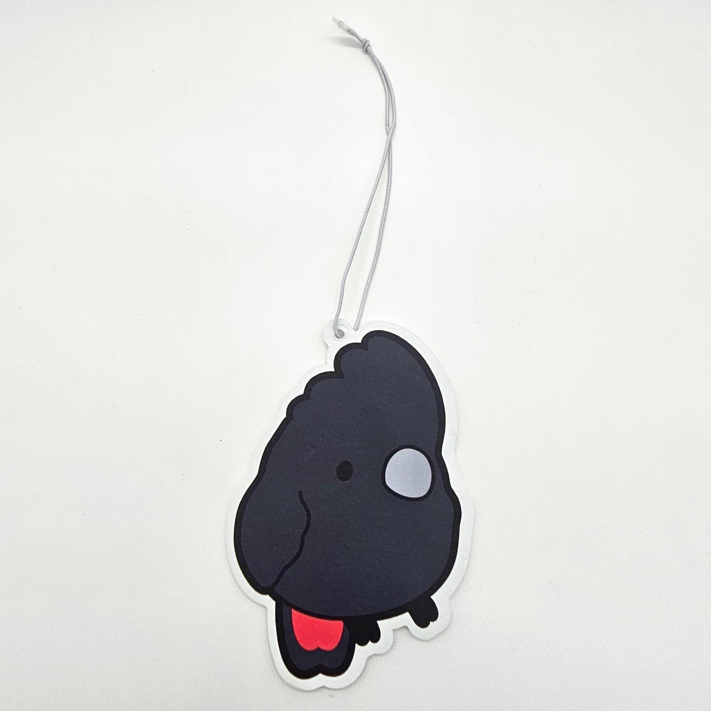 Red-Tailed Black Cockatoo Air Freshener – Raspberry Scent