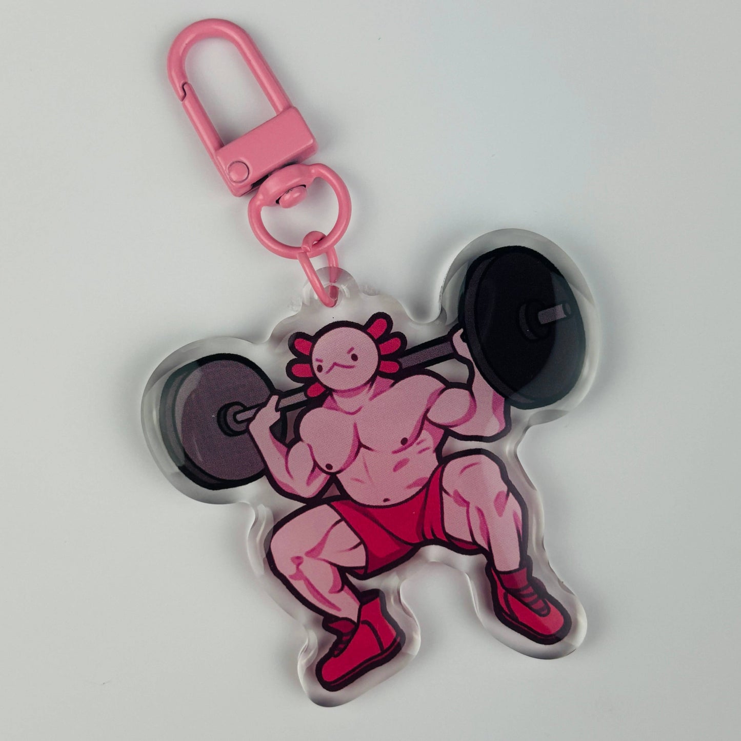 Muscle Axolotl Keychain/Charm