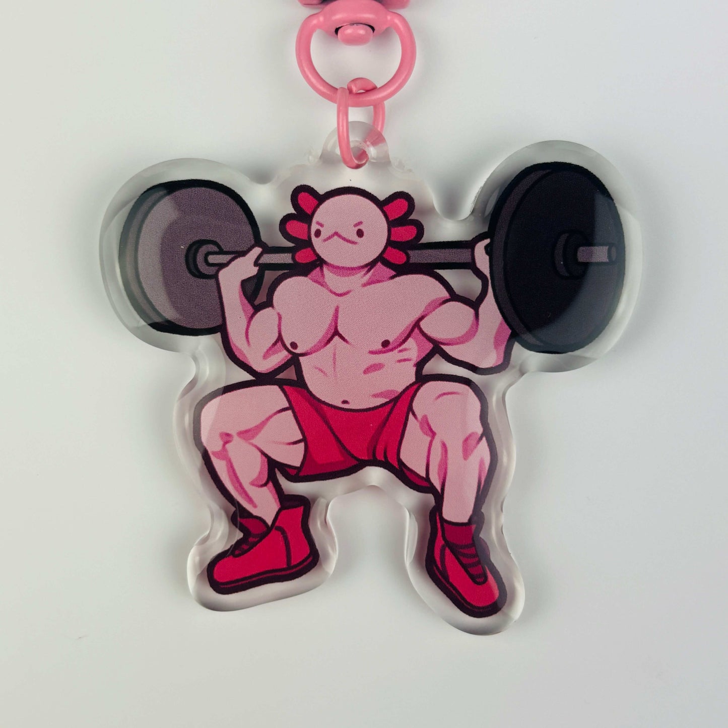 Muscle Axolotl Keychain/Charm