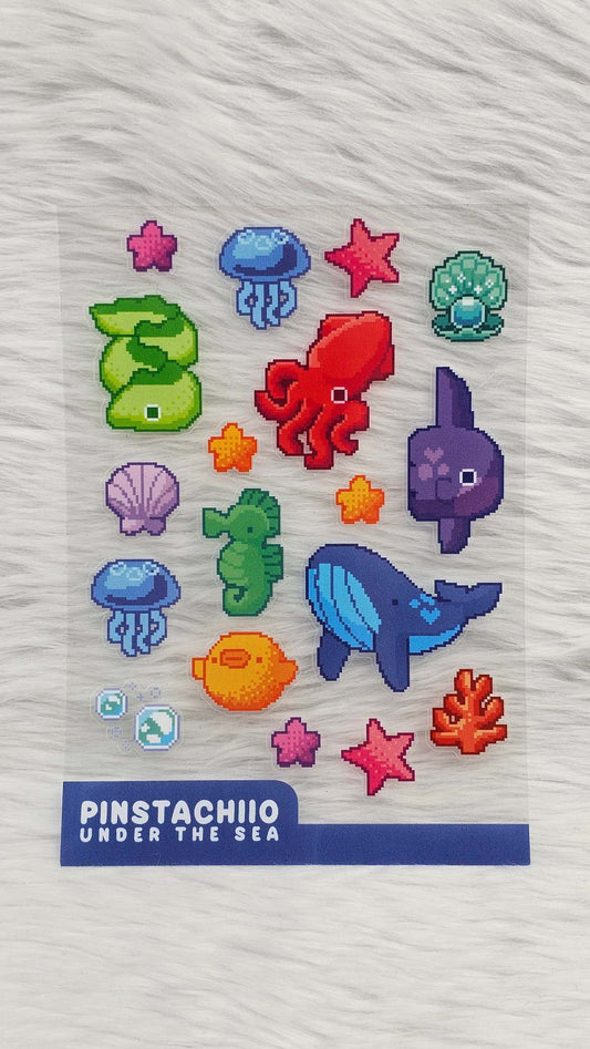 Under the Sea Waterproof Sticker Sheet