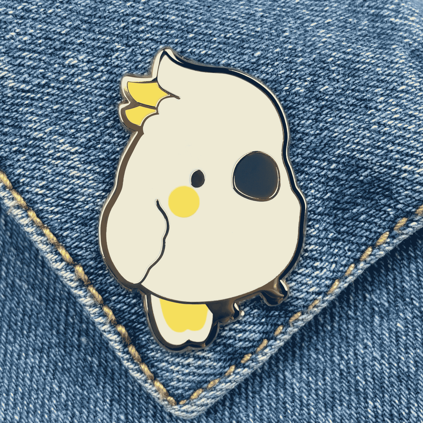 Sulphur-Crested Cockatoo Enamel Pin