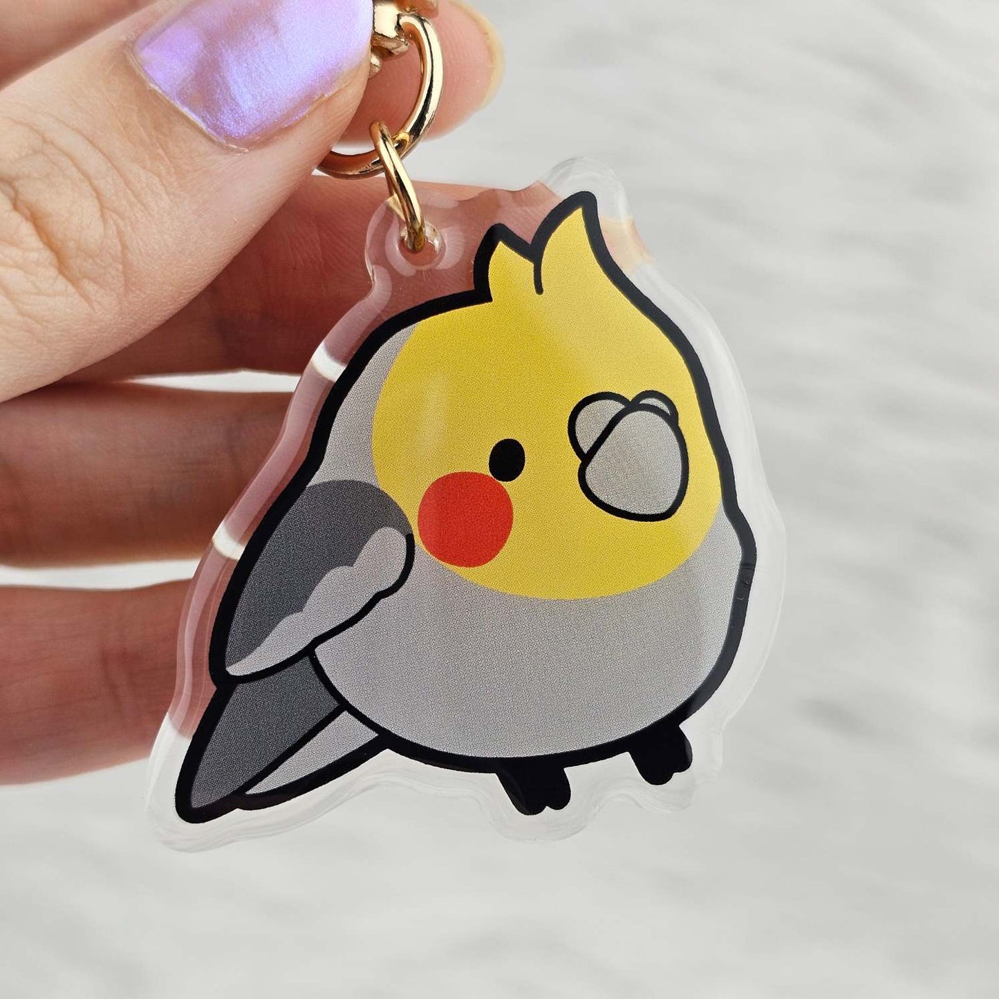 Cockatiel Keychain