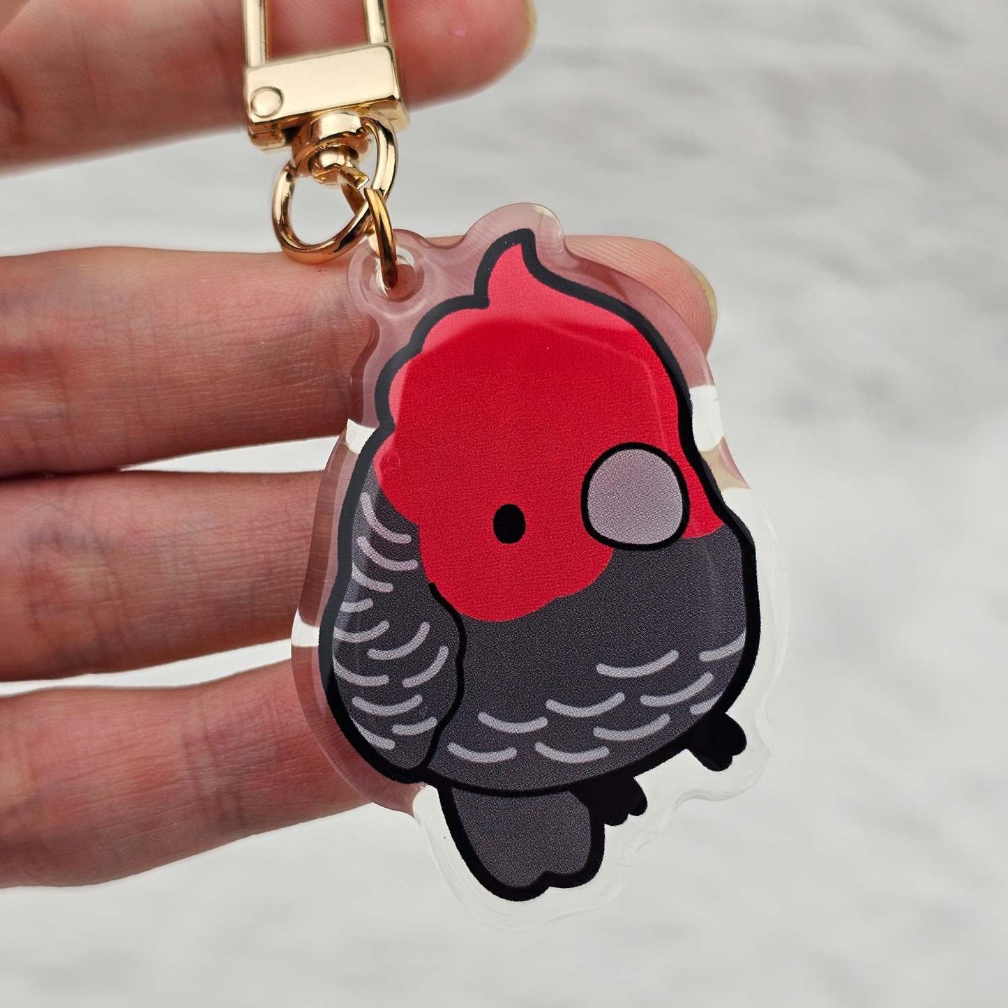 Gang Gang Cockatoo Keychain