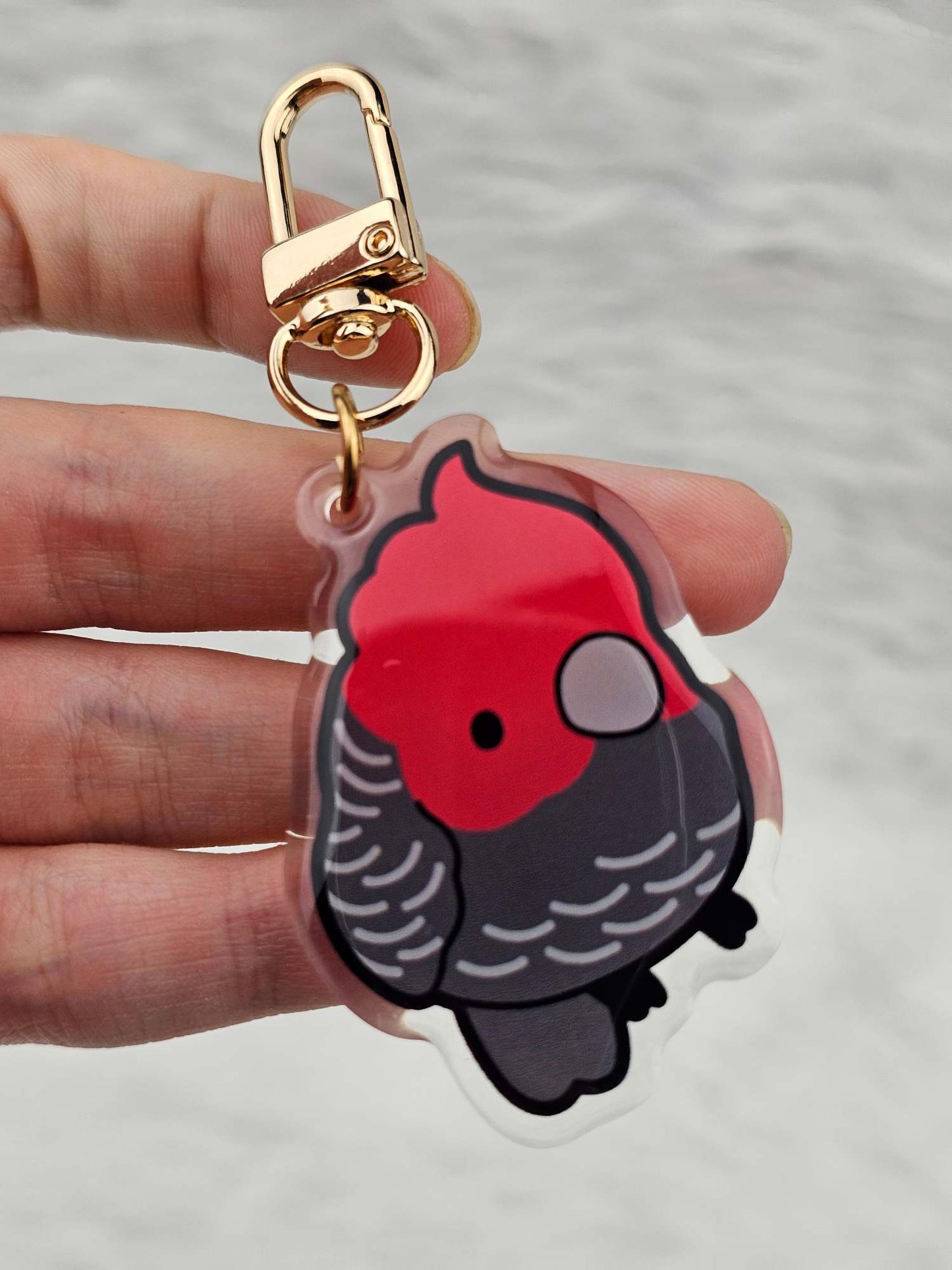 Gang Gang Cockatoo Keychain