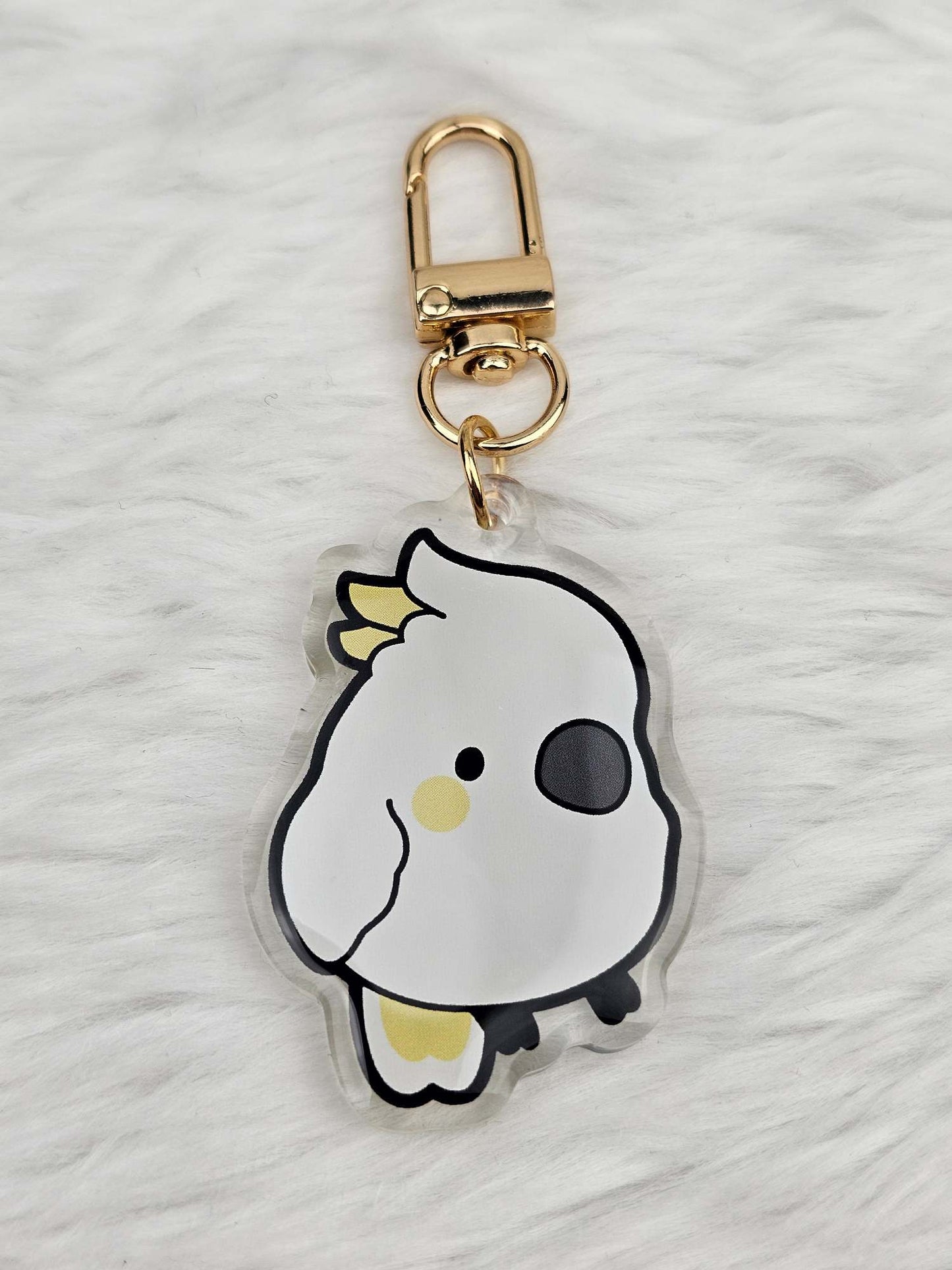 Sulphur-Crested Cockatoo Keychain/Charm
