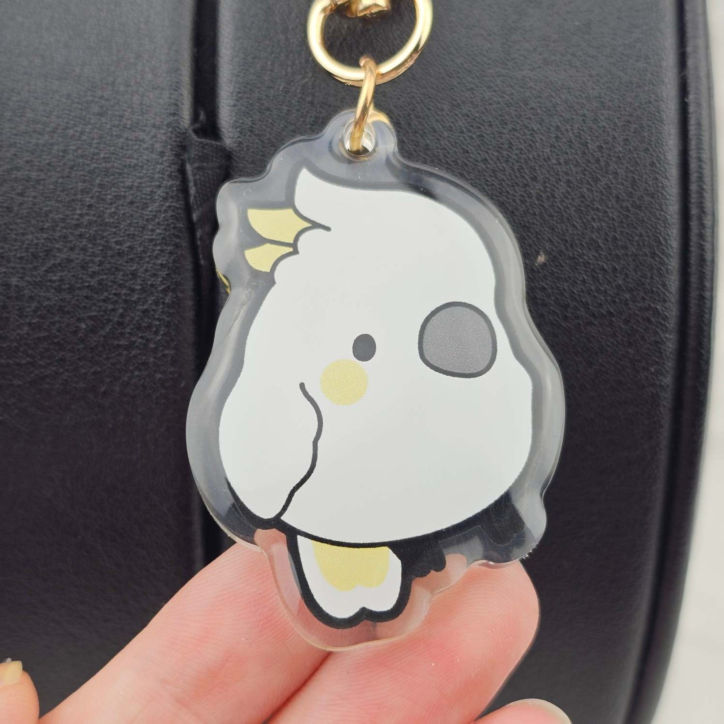 Sulphur-Crested Cockatoo Keychain/Charm