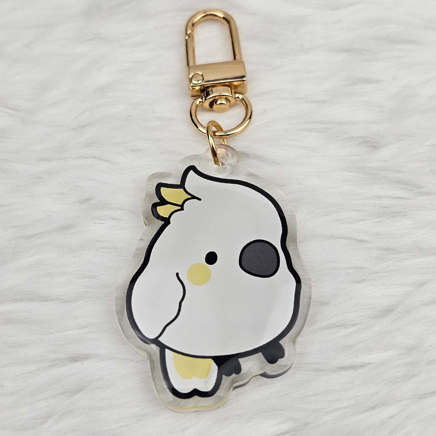 Sulphur-Crested Cockatoo Keychain/Charm