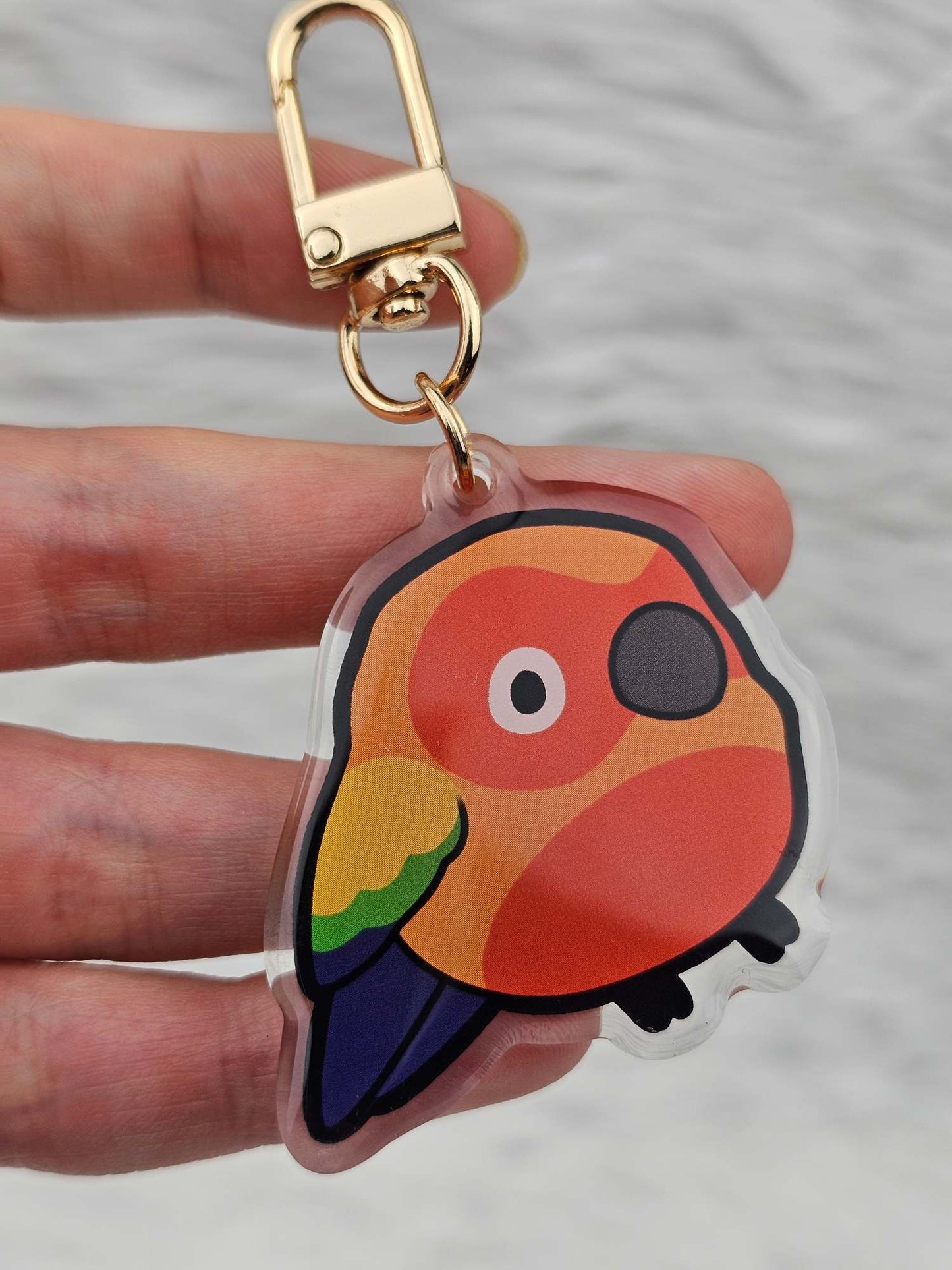 Sun Conure Keychain