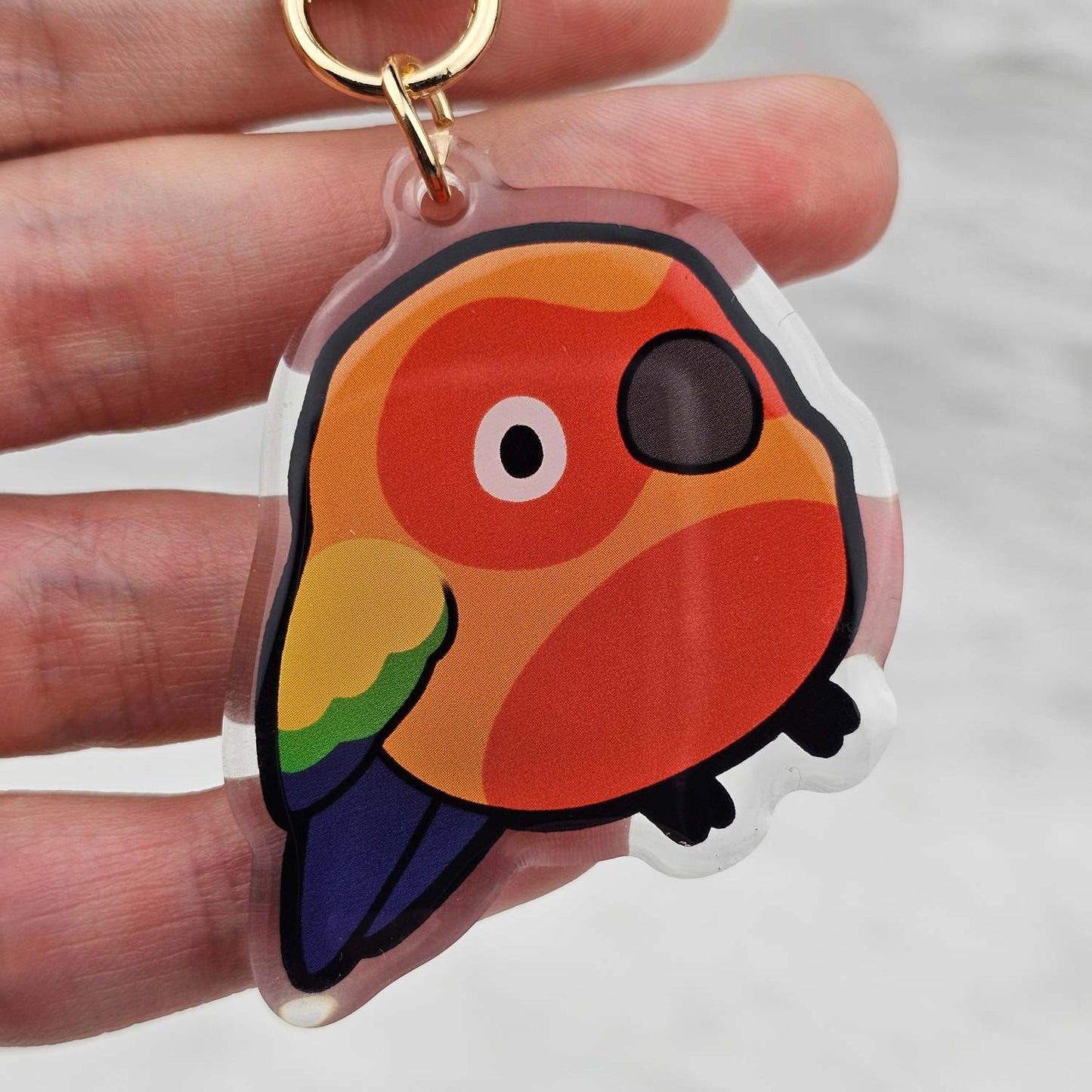 Sun Conure Keychain