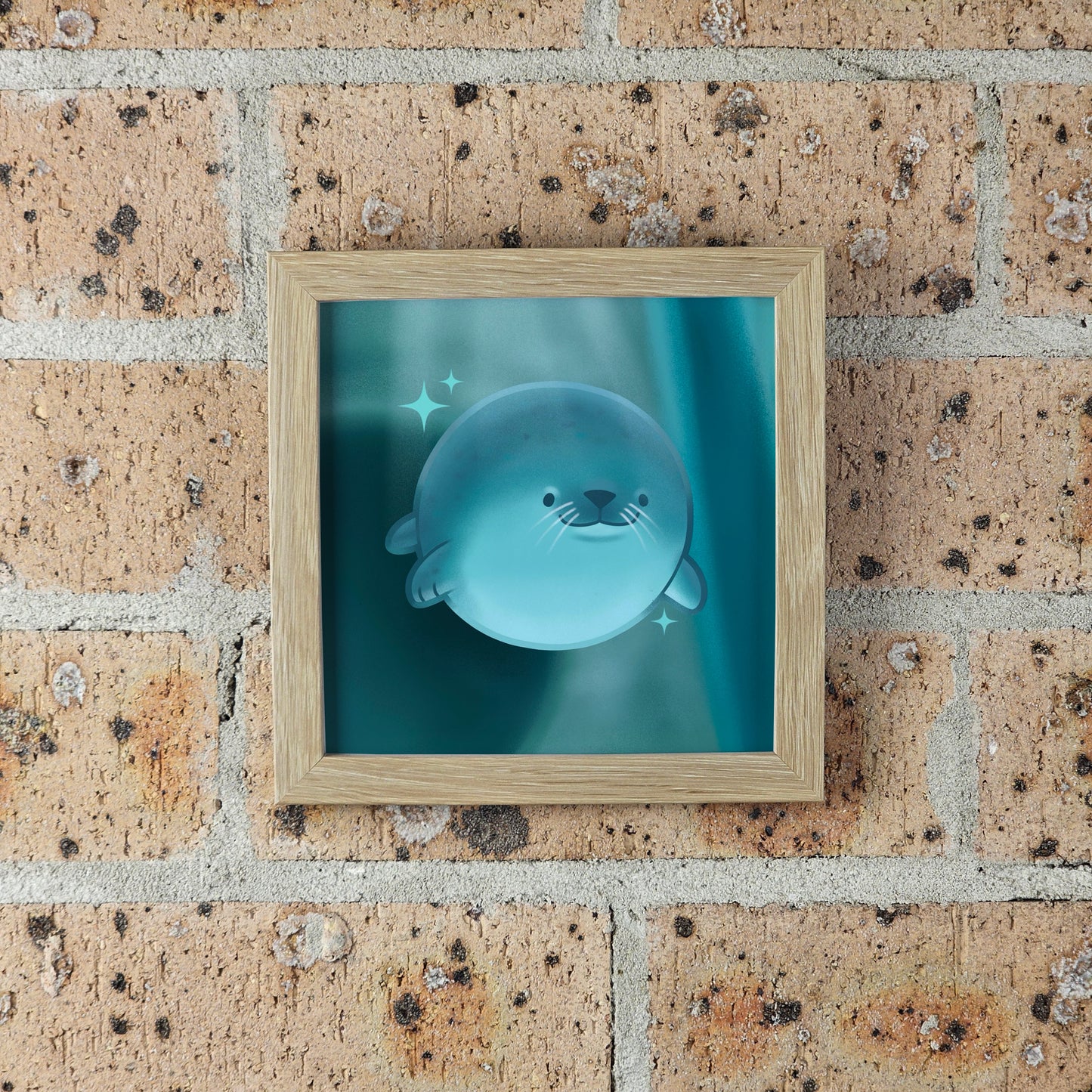 Fat Seal Print – 12 × 12 cm