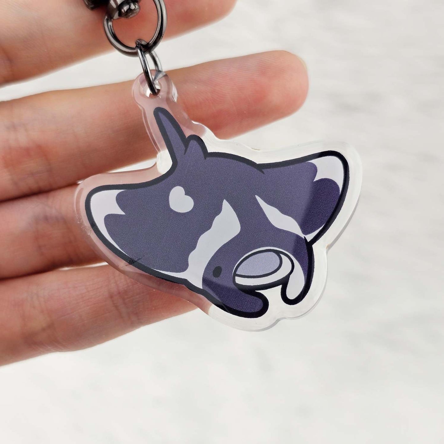 Giant Manta Ray Keychain