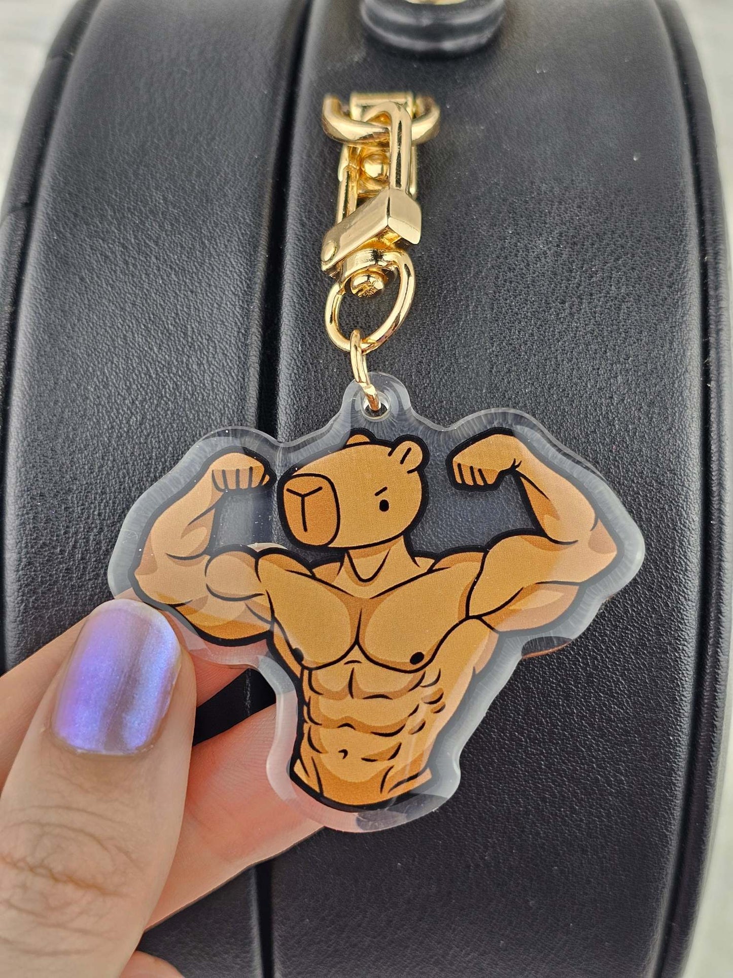 Muscle Capybara Keychain