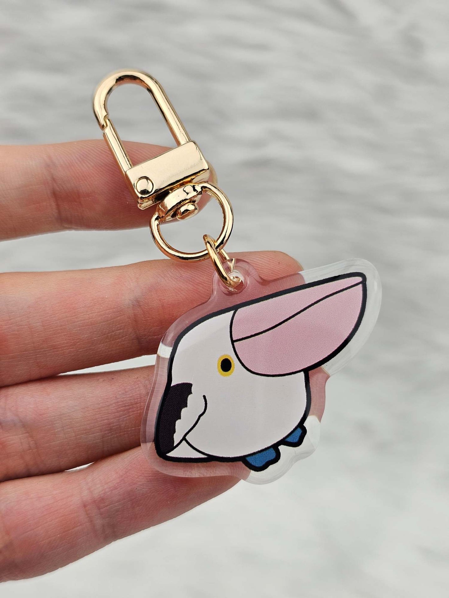 Funny Pelican Keychain/Charm