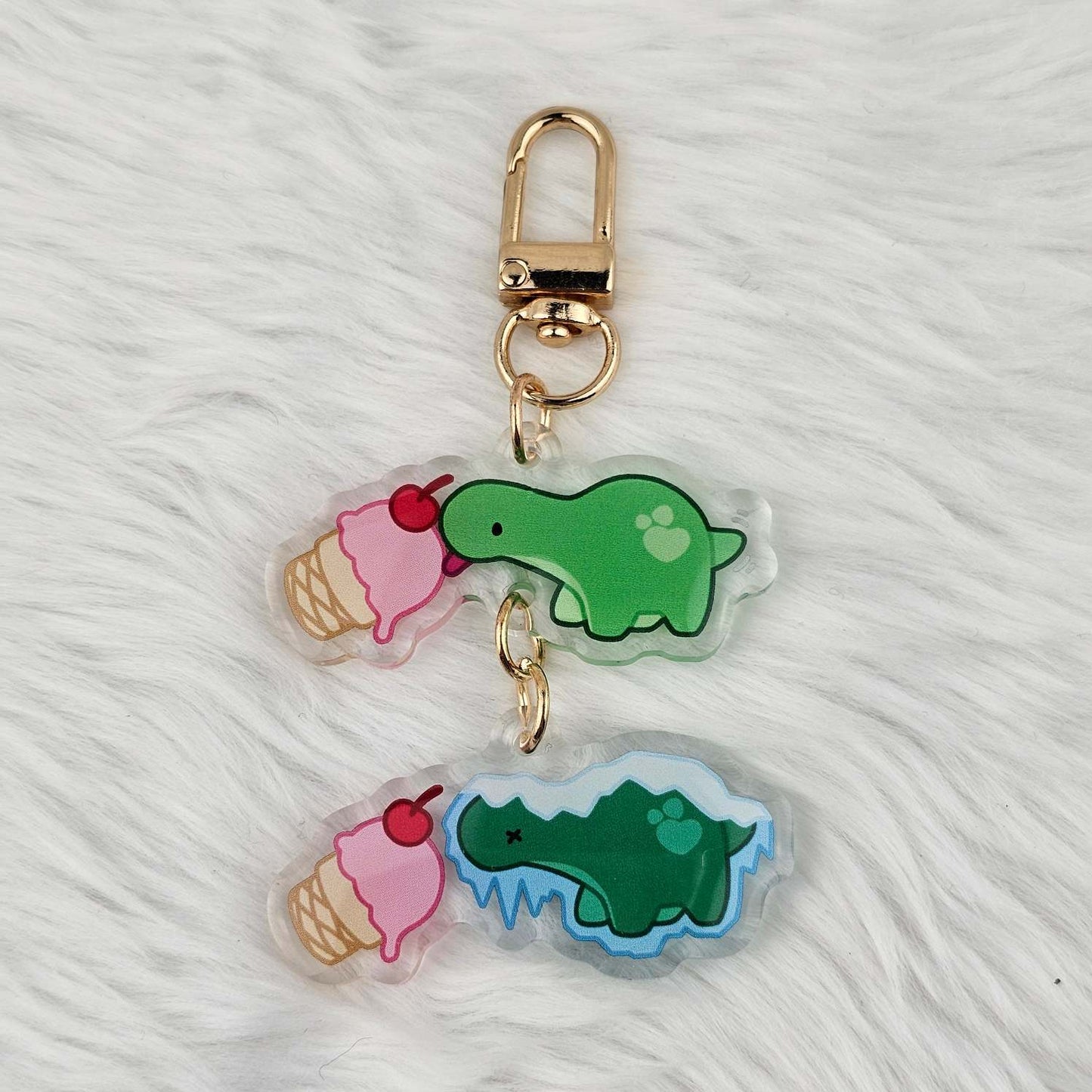 Pistachio Brain Freeze Keychain
