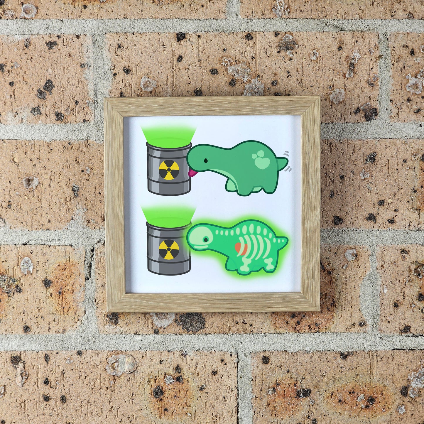 Pistachio Surprise X-Ray Print – 12 × 12 cm