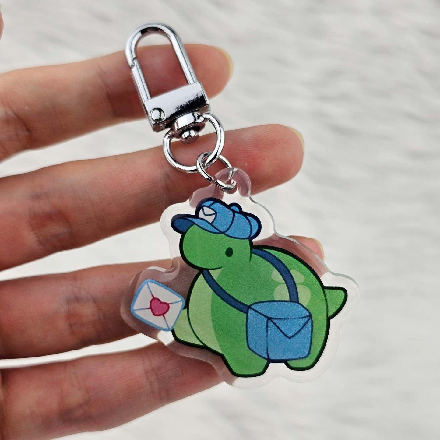 Pistachio Postal Service Keychain