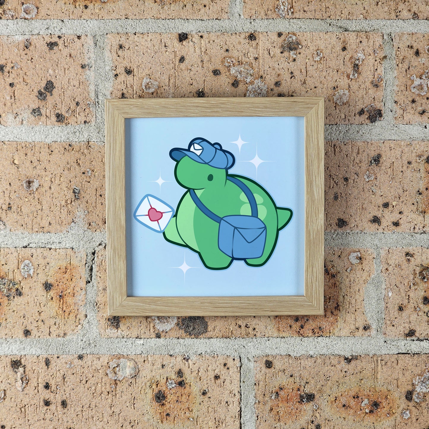 Pistachio the Mailman Print – 12 × 12 cm
