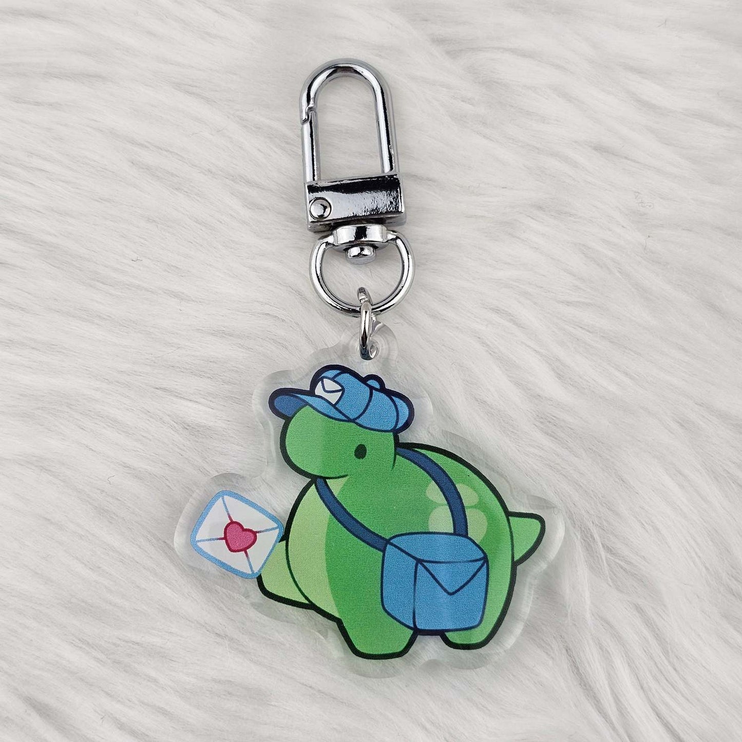 Pistachio Postal Service Keychain
