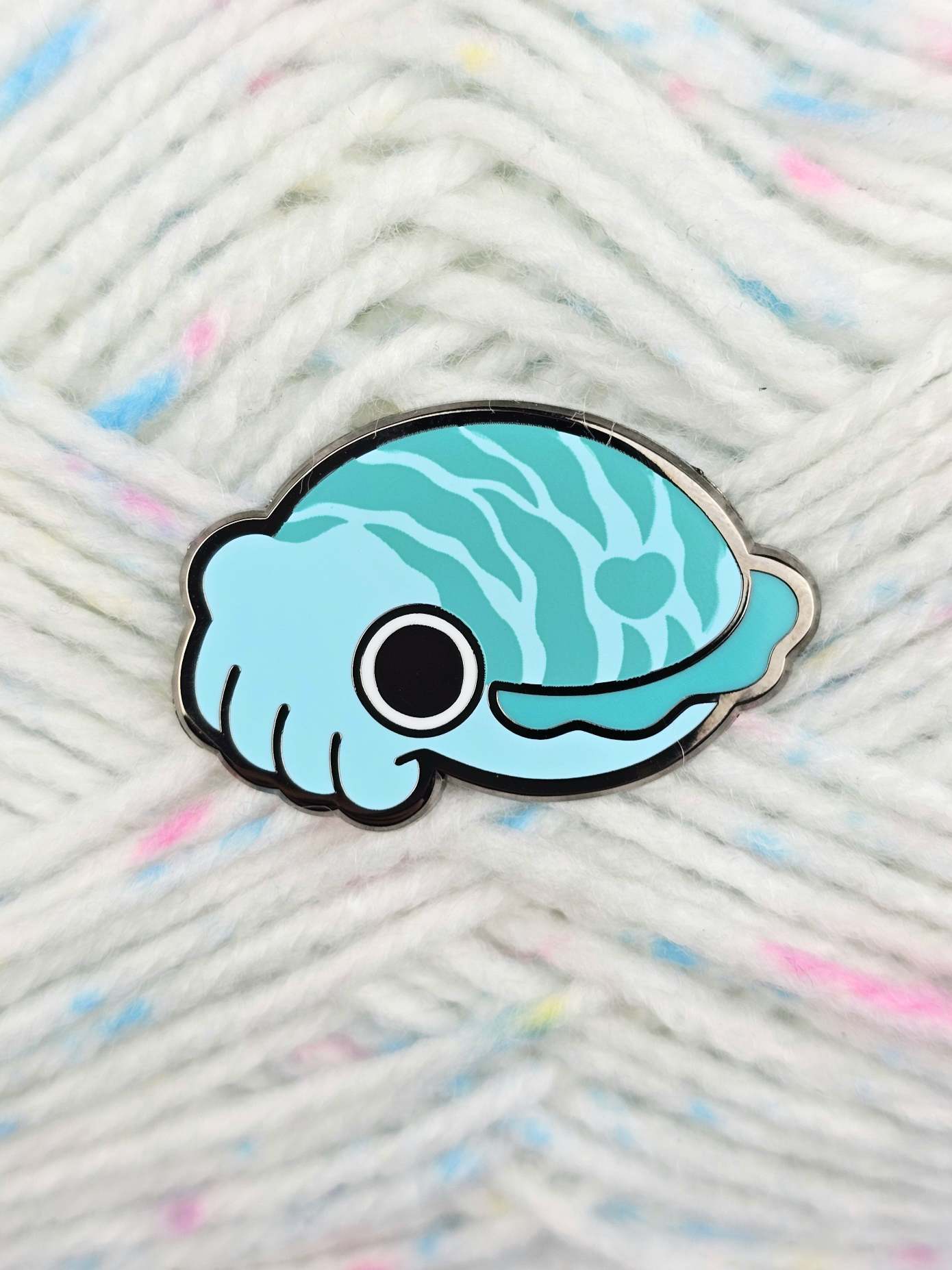 Blue Cuttlefish Pin