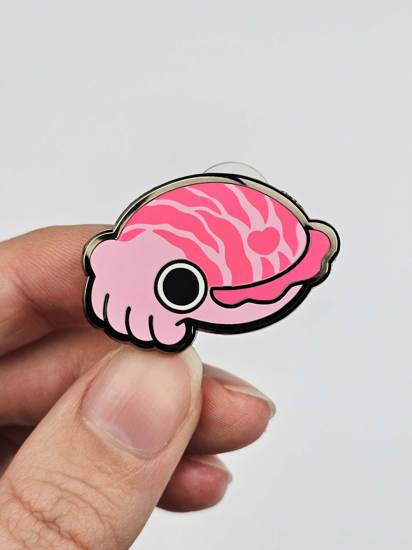 Pink Cuttlefish Pin