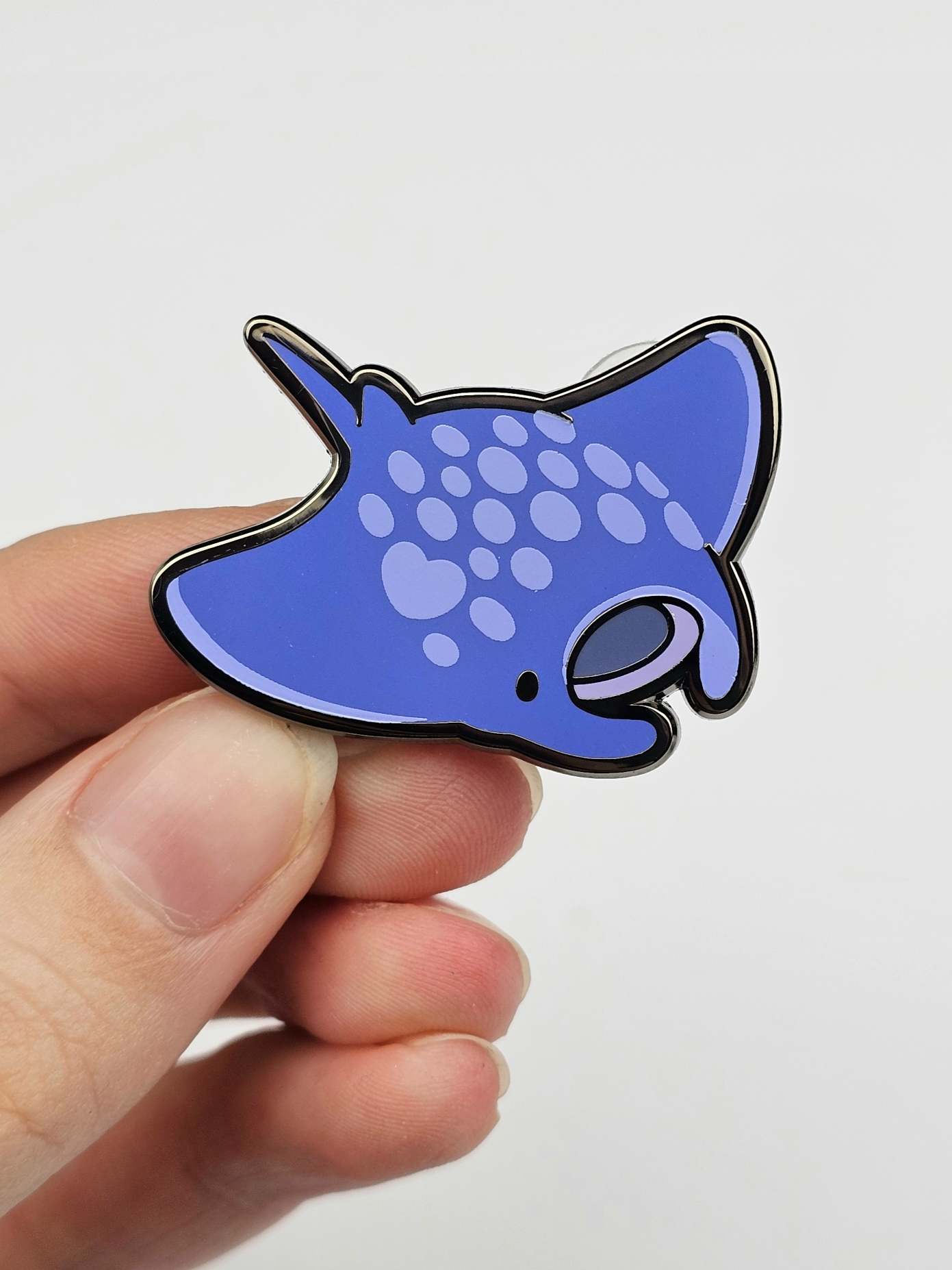 Spotted Manta Ray Pin