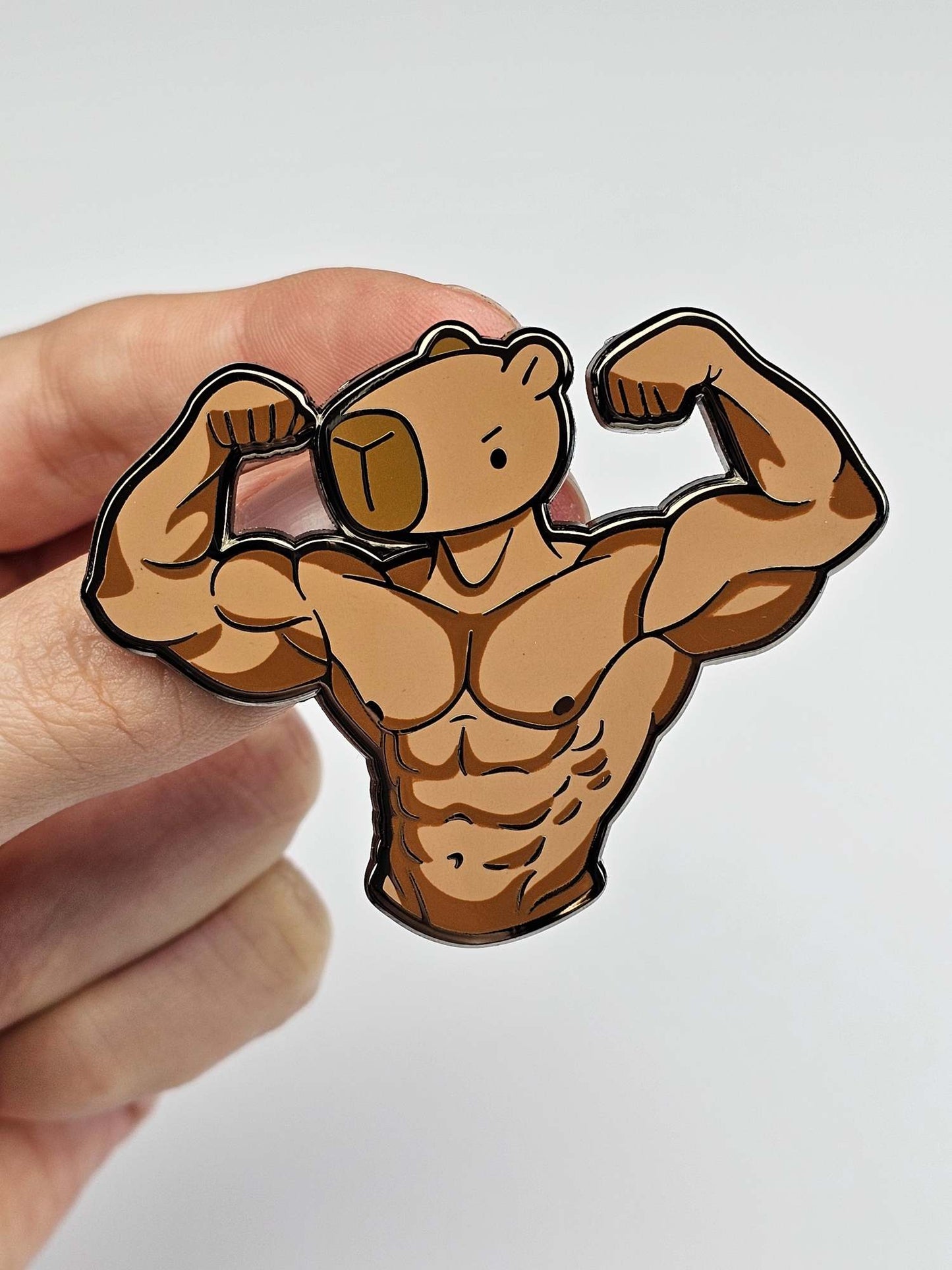 Muscle Capybara Pin