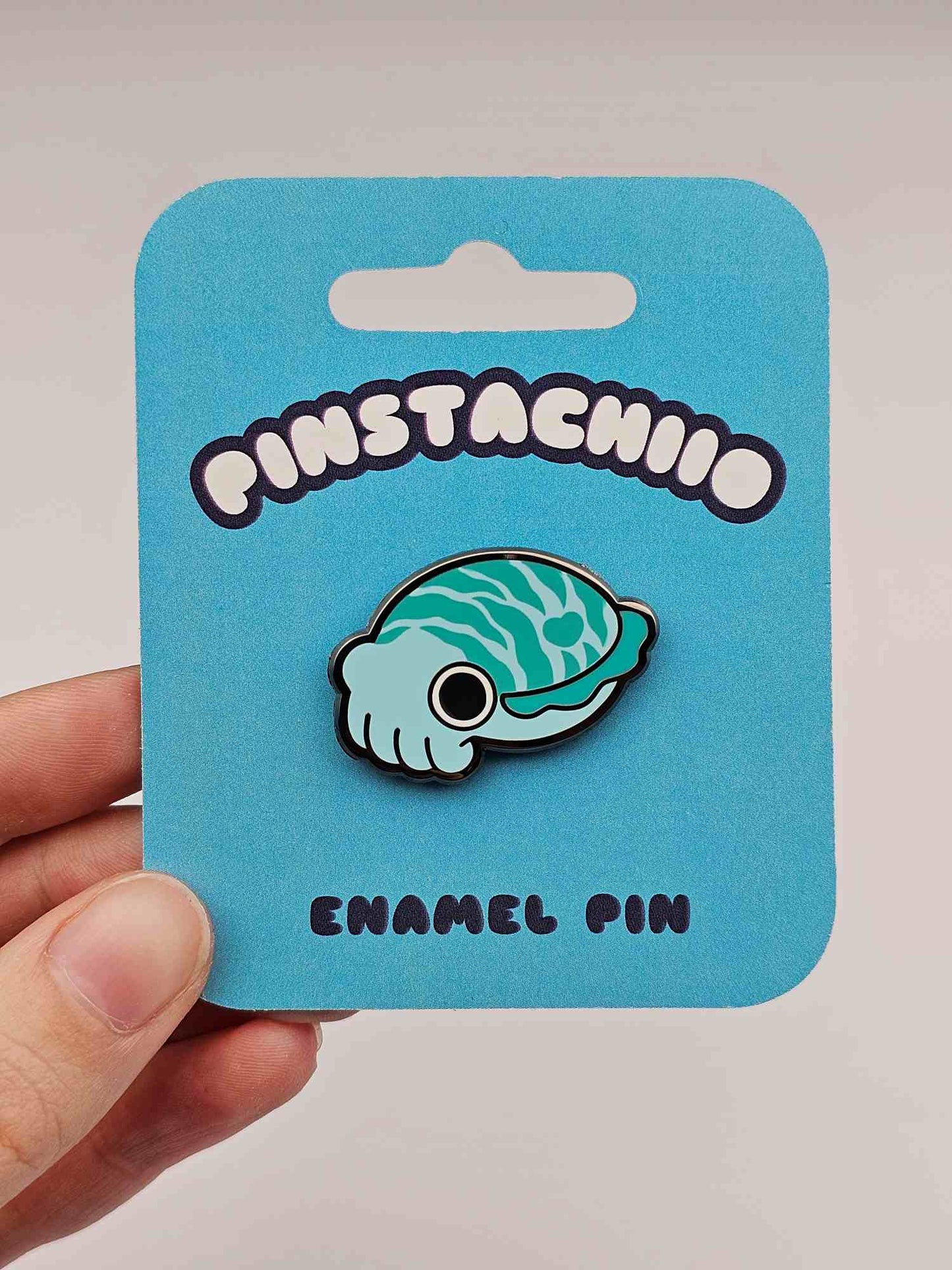 Blue Cuttlefish Pin