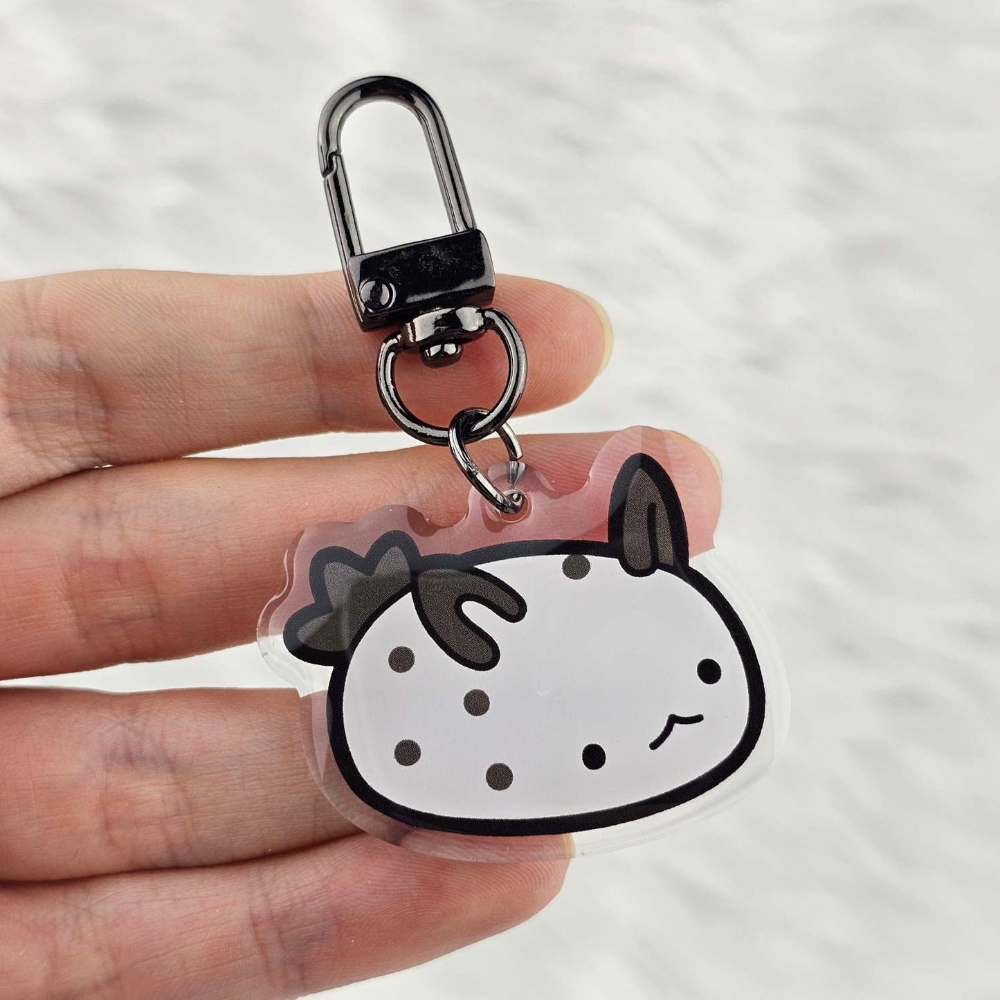 Sea Bunny Nudibranch Keychain