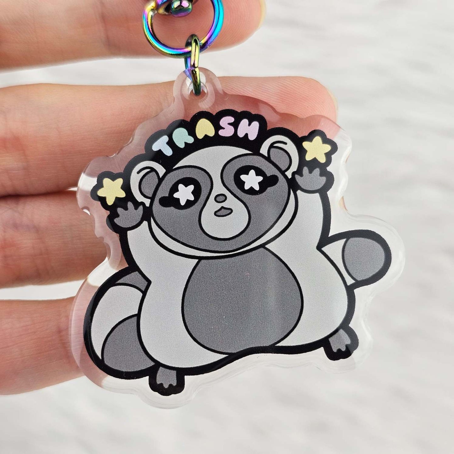 Trash Panda Keychain