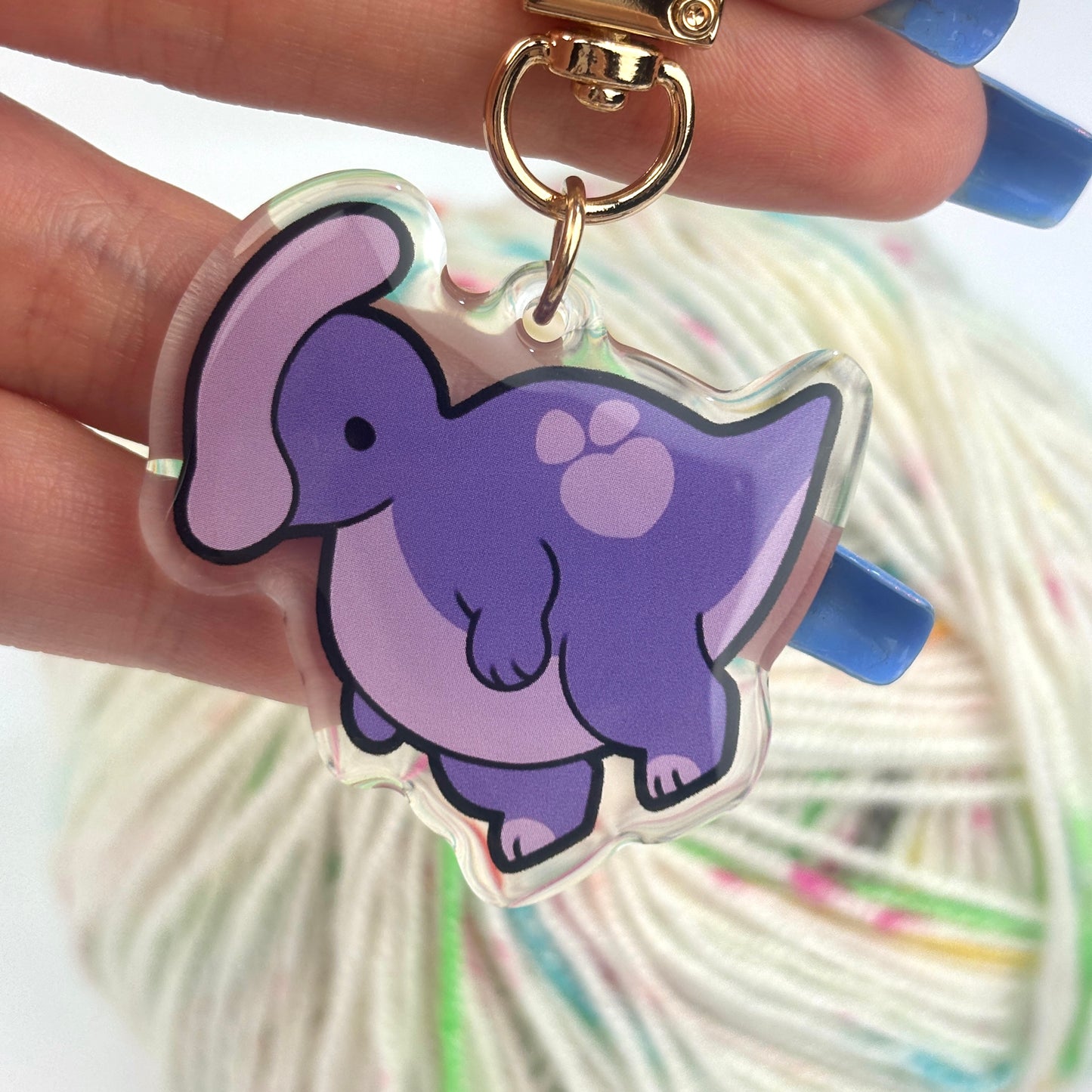 Parasauralophus Keychain/Charm