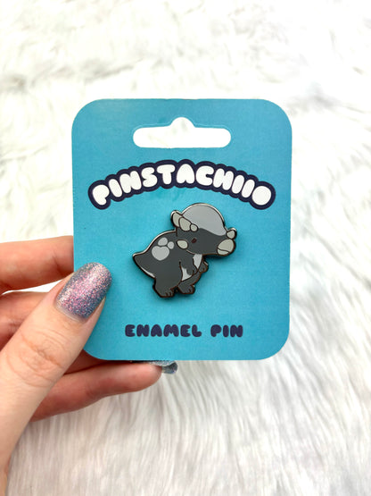 Pachycephalosaurus Dinosaur Enamel Pin