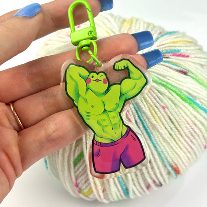 Muscle Froggy Keychain