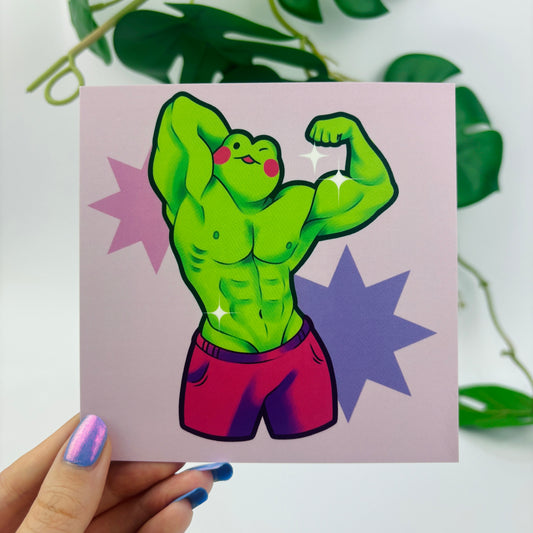 Muscle Froggy Print