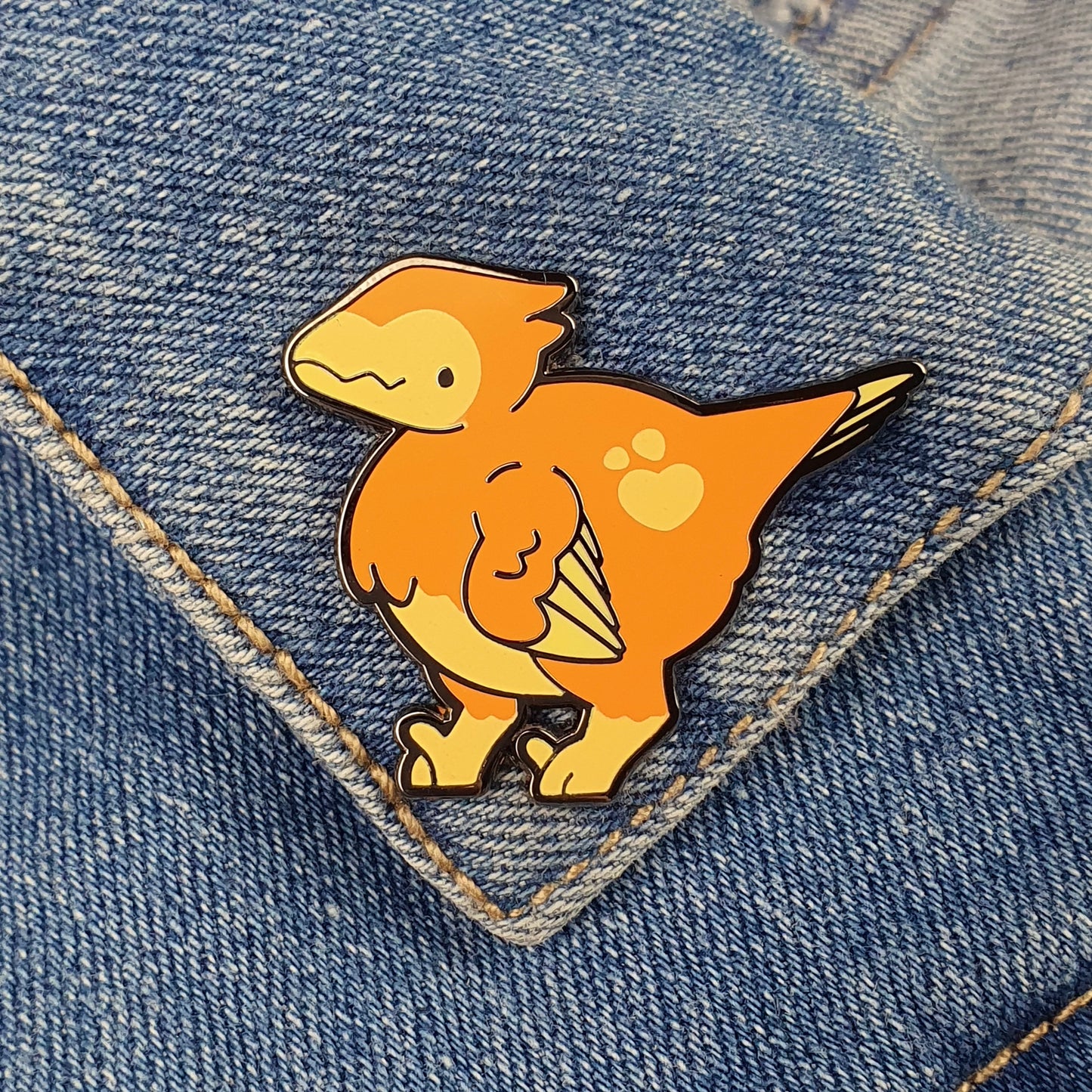 Raptor Dinosaur Enamel Pin