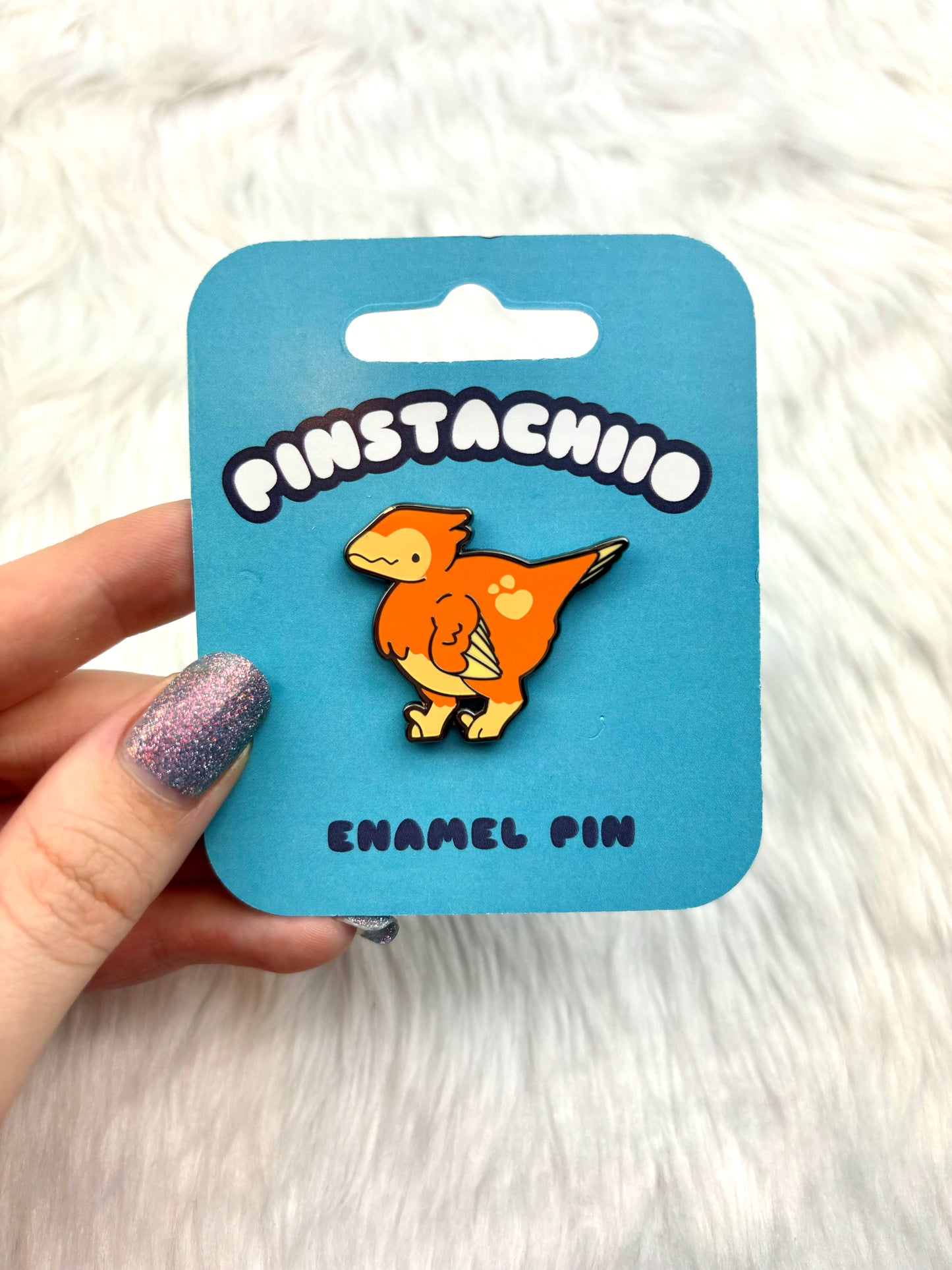 Raptor Dinosaur Enamel Pin