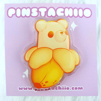 Bearnana Acrylic Pin