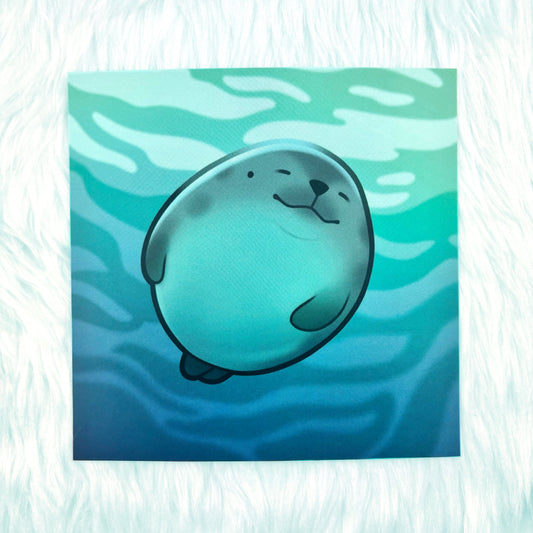 Happy Seal Print