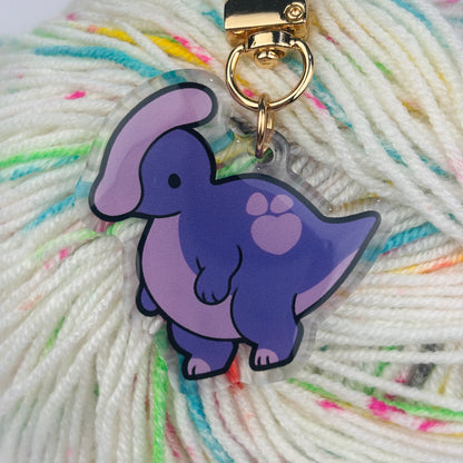 Parasauralophus Keychain/Charm