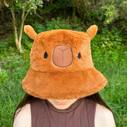 Fluffy Capybara Bucket Hat