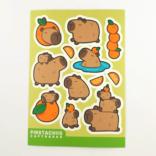 Capybara Sticker Sheet