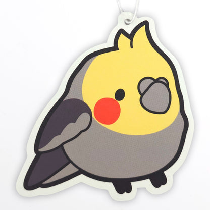 Grey Cockatiel Air Freshener – Forest Rain Scent