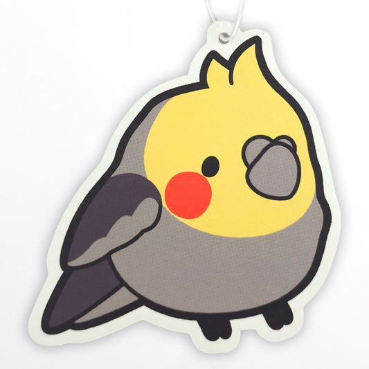 Grey Cockatiel Air Freshener – Forest Rain Scent