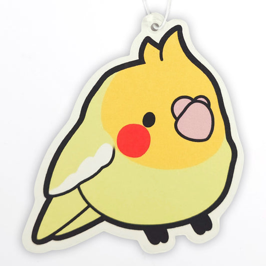 Lutino Cockatiel Air Freshener – Fairy Floss Scent