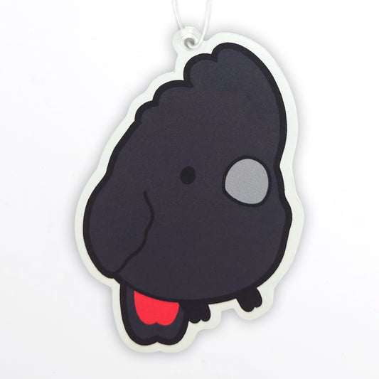 Red-Tailed Black Cockatoo Air Freshener – Raspberry Scent