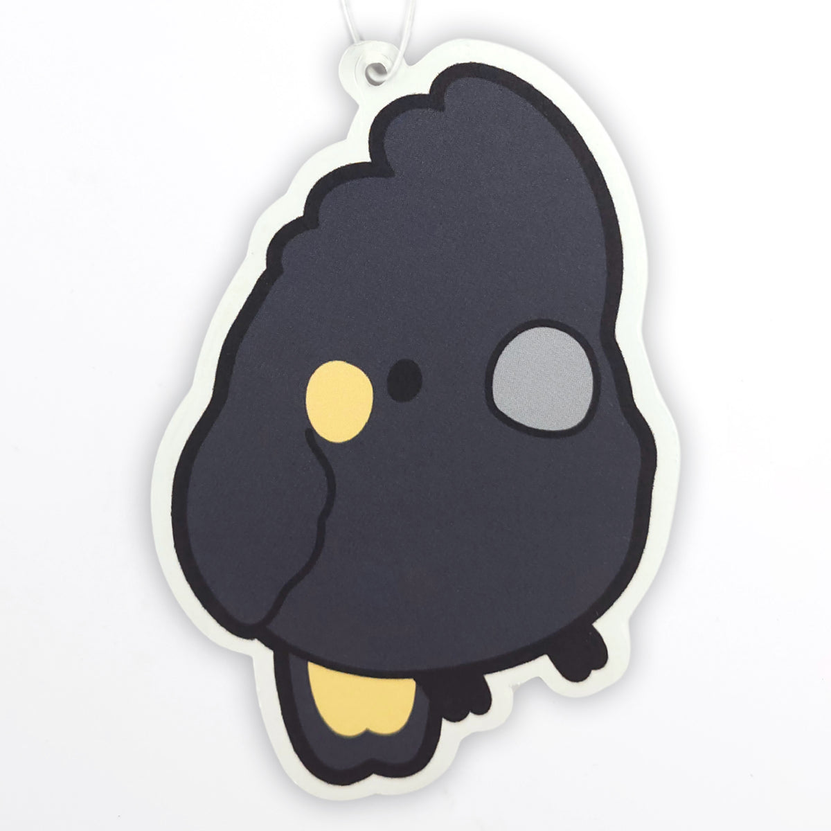 Yellow-Tailed Black Cockatoo Air Freshener – Pineapple Scent