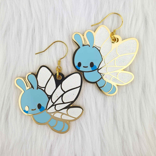 *BIG* Blue Dragonfly Earrings
