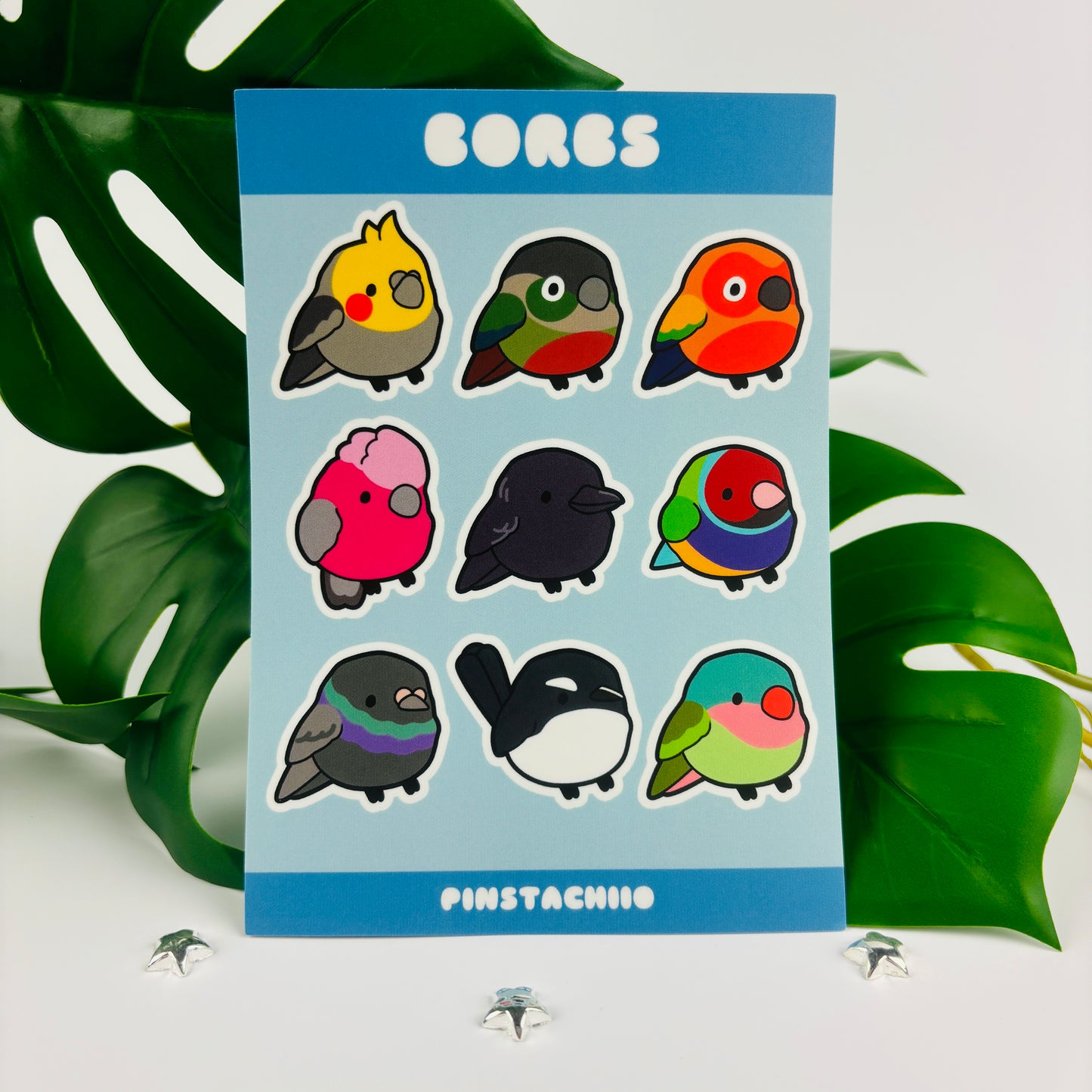 Chubby Bird Sticker Sheet